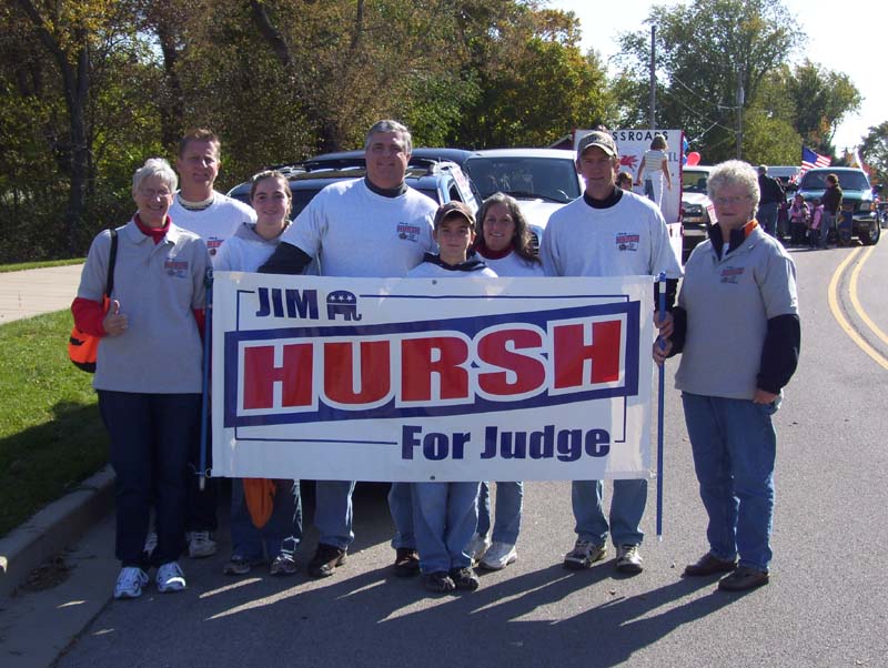 Candidate Jim Hursh yard sign